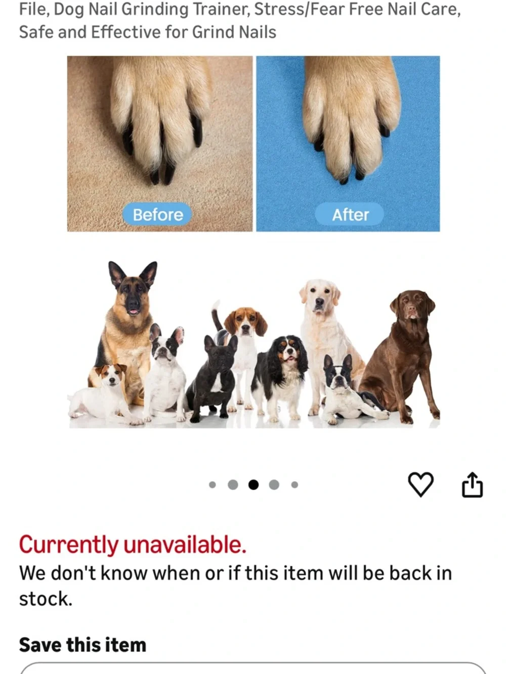 Blue Dog Nail Scratch Pad for Safe Nail Care